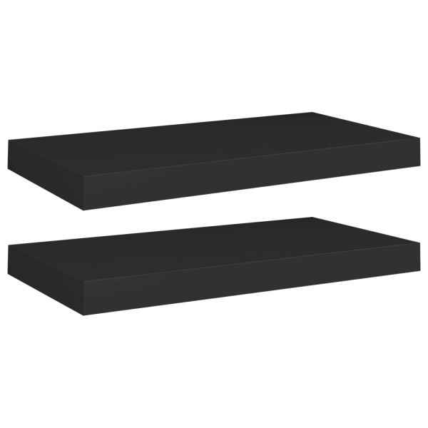 Półka ścienna Czarny 50 x 23 x 3.8 cm MDF vidaXL 188547