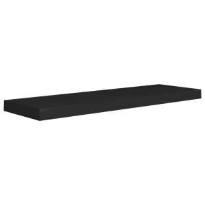 Półka ścienna Czarny 80 x 23.5 x 3.8 cm MDF vidaXL 188530 Półka ścienna Czarny 80 x 23.5 x 3.8 cm MDF vidaXL 188530