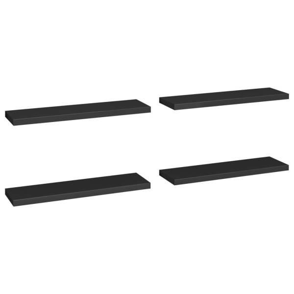 Półka ścienna Czarny 90 x 23.5 x 3.8 cm MDF vidaXL 188625