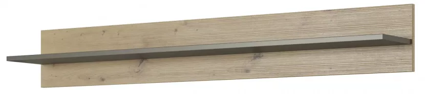 Półka ścienna dąb artisan + grafit - Luvro 300951