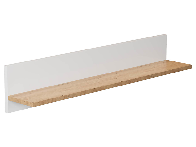 Półka ścienna Denver 100 cm biały/hikora 102350