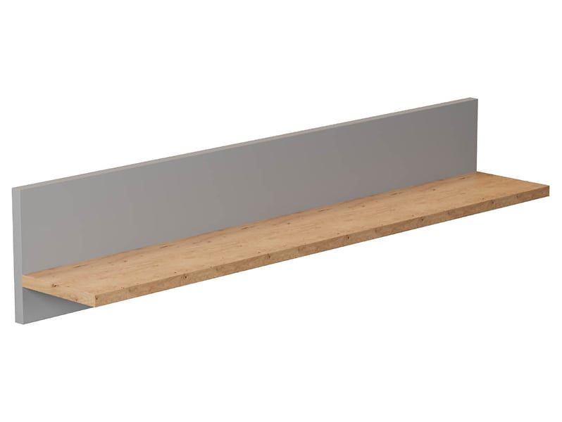 Półka ścienna Denver 100 cm szary chinchilla/hikora 102351