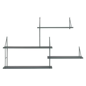 PÓŁKA ŚCIENNA Harlem ZIELONA 99x62x17,5 cm drewno i metal 57451 PÓŁKA ŚCIENNA Harlem ZIELONA 99x62x17,5 cm drewno i metal 57451