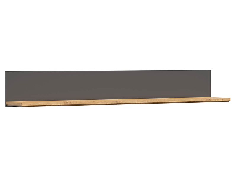 Półka ścienna Hesen 175 cm grafit/dąb artisanv 39881