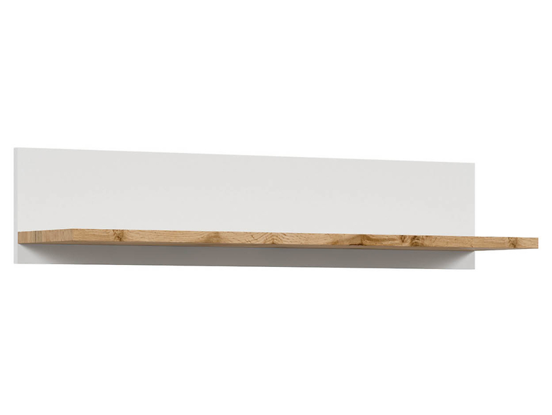 Półka ścienna Holten 106 cm biały/dąb wotan 36710