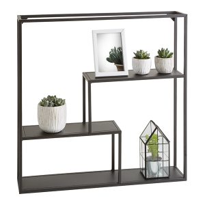 Półka ścienna Lars 60 cm czarna 714166 Półka ścienna Lars 60 cm czarna 714166