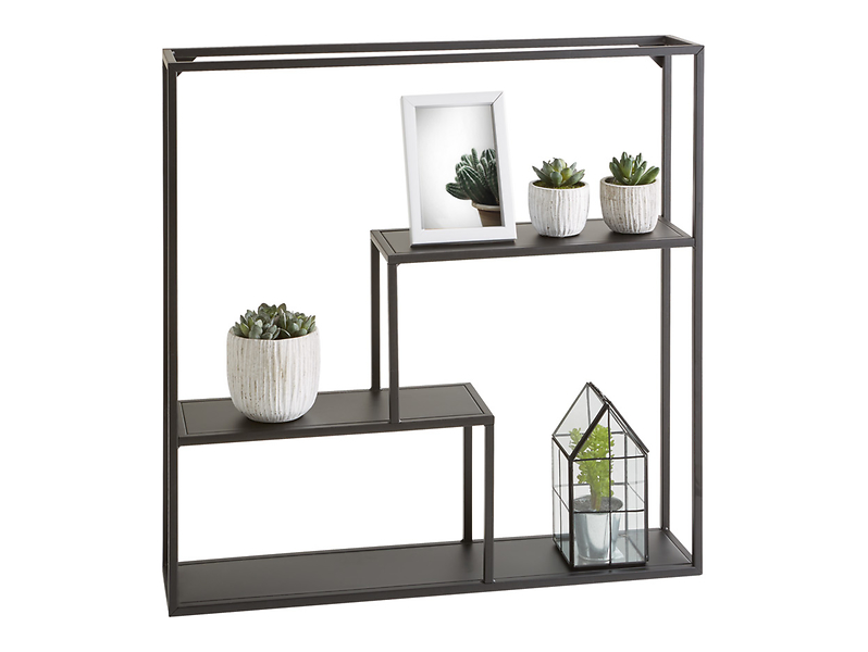 Półka ścienna Lars 60 cm czarna 714166