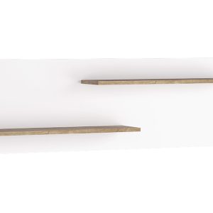 Półka ścienna Livinio L-11 120 cm biały połysk 136037 Półka ścienna Livinio L-11 120 cm biały połysk 136037