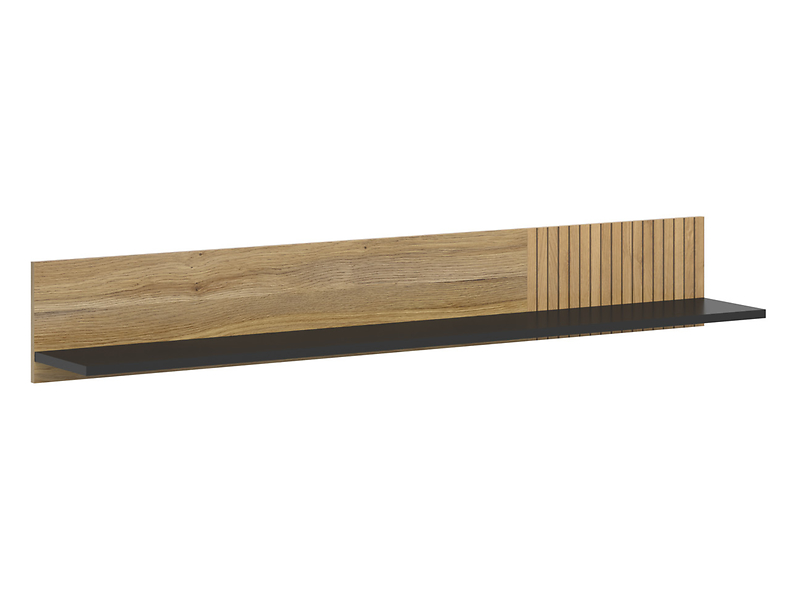 Półka ścienna Luen 155 cm dąb tegola/dąb mauvella 613736