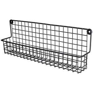 Półka ścienna na przyprawy metalowa czarna loft 185298 Półka ścienna na przyprawy metalowa czarna loft 185298