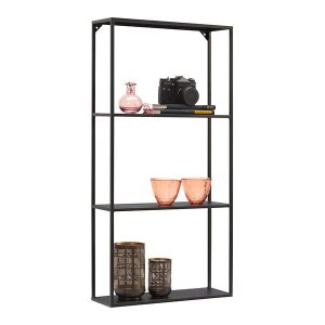 Półka ścienna Nils 90 cm czarna 714168 Półka ścienna Nils 90 cm czarna 714168