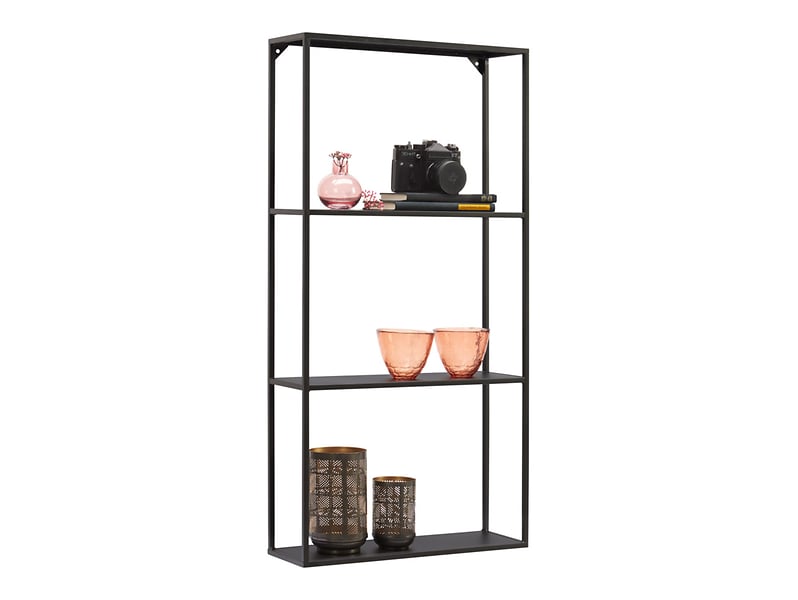Półka ścienna Nils 90 cm czarna 714168