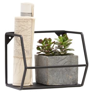 Półka ścienna Nora 20 cm czarna 714161 Półka ścienna Nora 20 cm czarna 714161