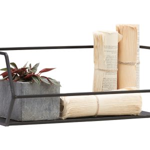 Półka ścienna Nora 40 cm czarna 714162 Półka ścienna Nora 40 cm czarna 714162