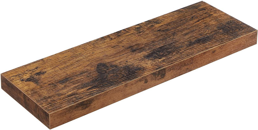 Półka ścienna rustykalny brąz 60 cm stabilna wisząca loft aranżacja 865883
