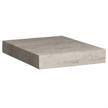 Półka ścienna samowisząca 23cm dąb szary 386405