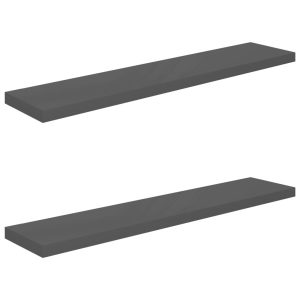 Półka ścienna Szary 120 x 23.5 x 3.8 cm MDF vidaXL 188544 Półka ścienna Szary 120 x 23.5 x 3.8 cm MDF vidaXL 188544