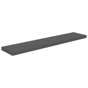 Półka ścienna Szary 120 x 23.5 x 3.8 cm MDF vidaXL 188545 Półka ścienna Szary 120 x 23.5 x 3.8 cm MDF vidaXL 188545