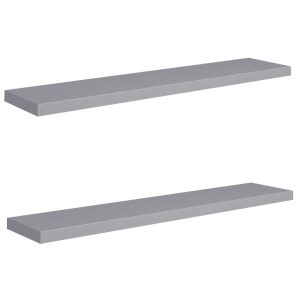 Półka ścienna Szary 120 x 23.5 x 3.8 cm MDF vidaXL 188525 Półka ścienna Szary 120 x 23.5 x 3.8 cm MDF vidaXL 188525