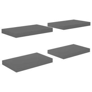 Półka ścienna Szary 40 x 23 x 3.8 cm MDF vidaXL 188513 Półka ścienna Szary 40 x 23 x 3.8 cm MDF vidaXL 188513