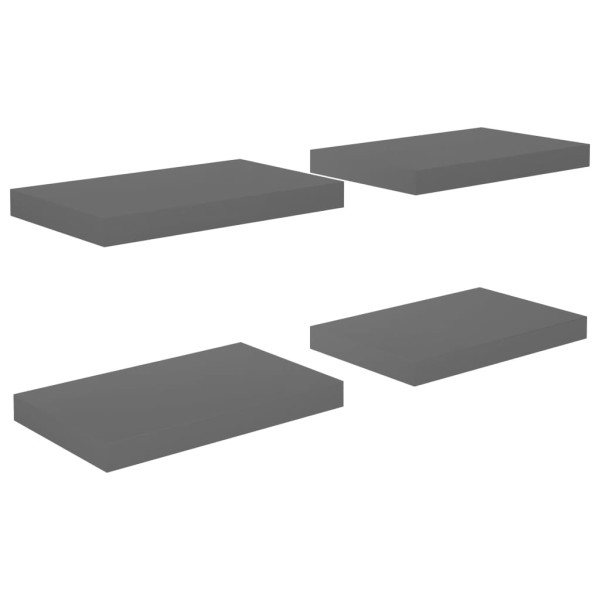 Półka ścienna Szary 40 x 23 x 3.8 cm MDF vidaXL 188513