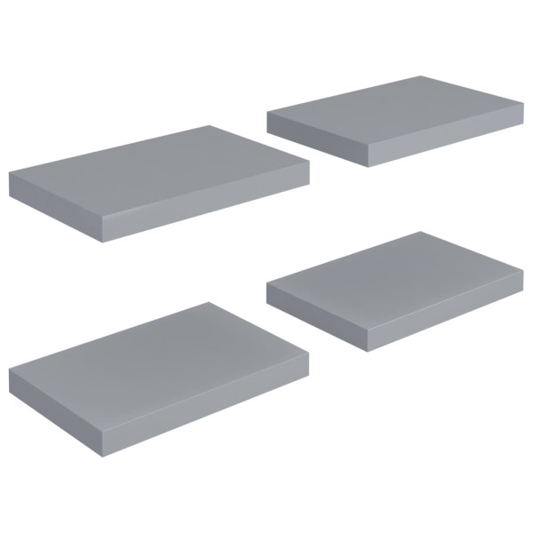 Półka ścienna Szary 40 x 23 x 3.8 cm MDF vidaXL 188509