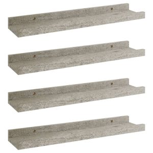 Półka ścienna Szary 40 x 9 x 3 cm MDF vidaXL 313861 Półka ścienna Szary 40 x 9 x 3 cm MDF vidaXL 313861