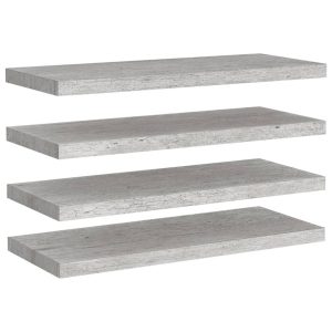 Półka ścienna Szary 80 x 23.5 x 3.8 cm MDF vidaXL 188555 Półka ścienna Szary 80 x 23.5 x 3.8 cm MDF vidaXL 188555