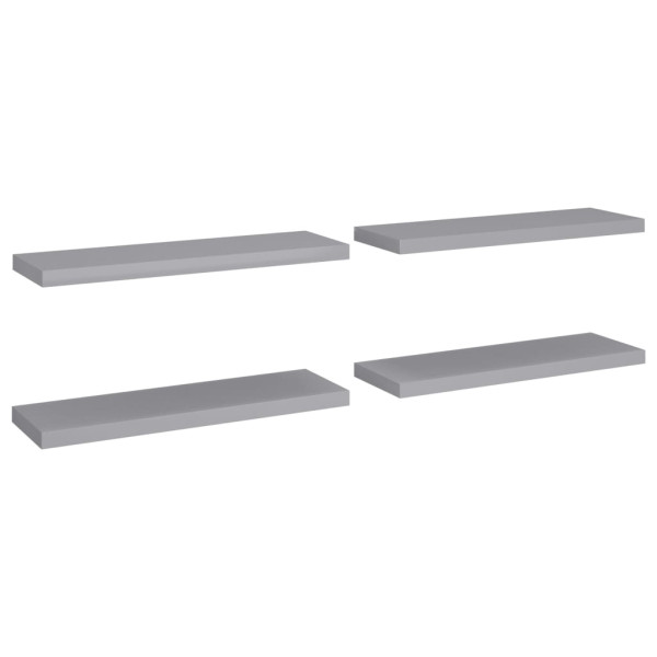 Półka ścienna Szary 80 x 23.5 x 3.8 cm MDF vidaXL 188546