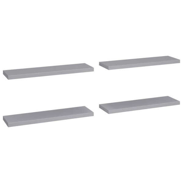 Półka ścienna Szary 90 x 23.5 x 3.8 cm MDF vidaXL 188622