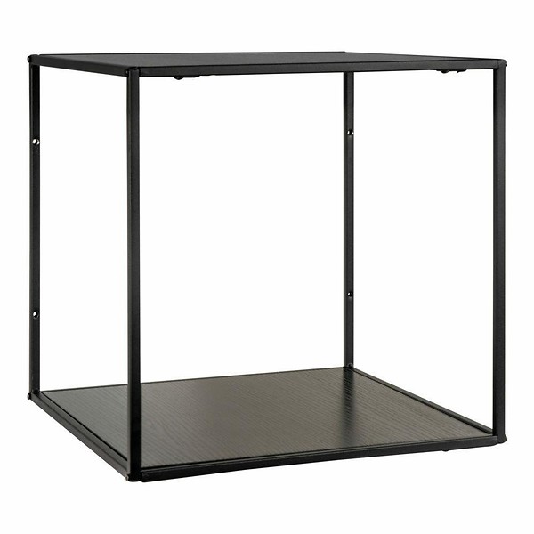 PÓŁKA ŚCIENNA Vita CZARNA kwadratowa 36x36 cm loft 45393