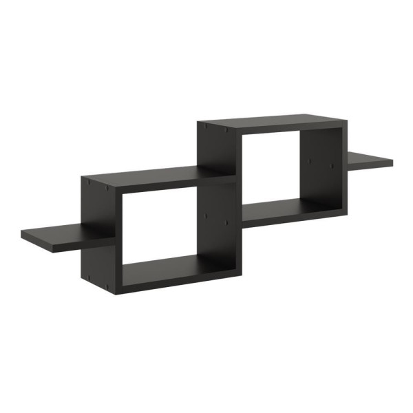 Półka ścienna, wisząca, 95x18x35 cm, czarny, mat | TYLETEGOTU 793299