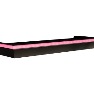 Półka ścienna Wrotyn z oświetleniem LED różowym 508329