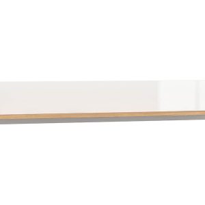 Półka ścienna Zele 135 cm dąb wotan/biały połysk 20237