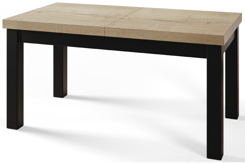 Stół rozkładany CLASSIC 170/250X90 dąb Halifax/czarny 1016112