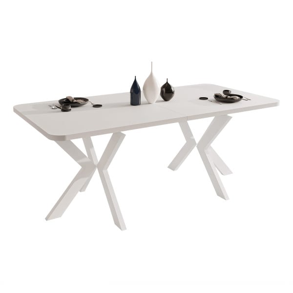 Stół rozkładany DANTON 200/276 cm - biel arktyczna/białe nogi 712588