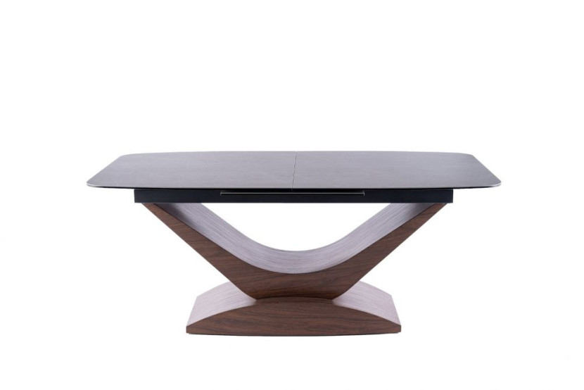 Stół rozkładany DOLCE CERAMIC 180(240)x95 szary marmur/orzec 840725