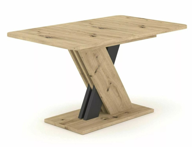 Stół rozkładany EXEL 140(180)x85 dąb artisan/antracyt 840022
