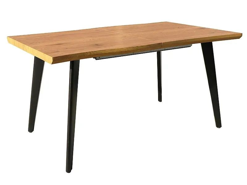 Stół rozkładany FRESNO 120(180)x80 cm dąb artisan/ czarny 840775