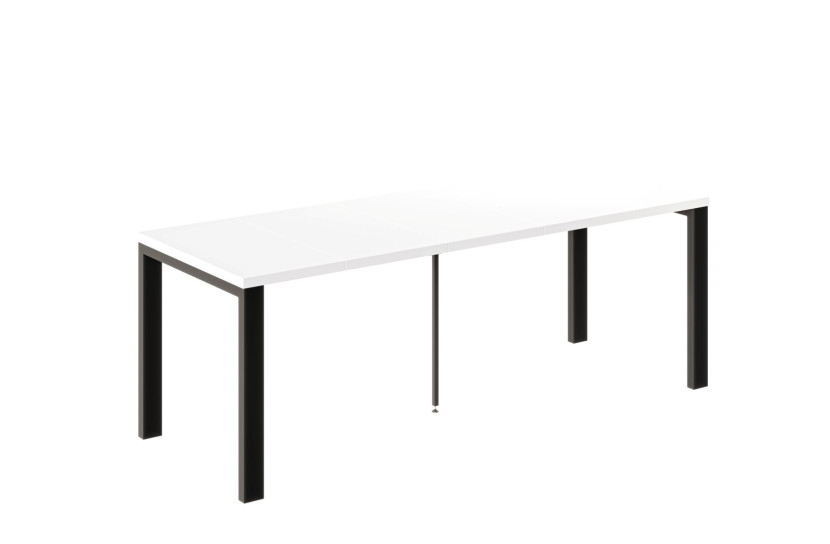 Stół rozkładany GARANT 80(215)x80 biały połysk 1055216