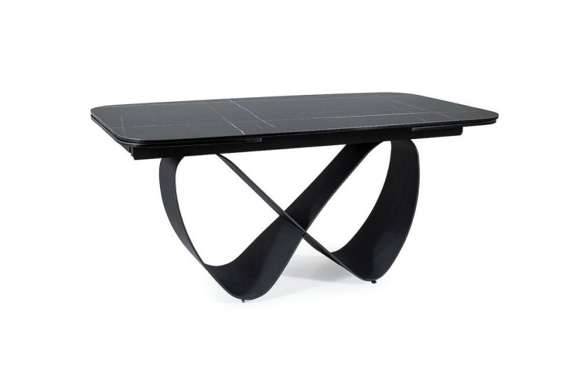 Stół rozkładany INFINITY CERAMIC 160(240)x95 czarny 840029