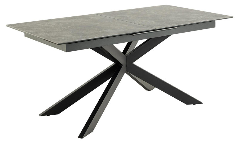 STÓŁ ROZKŁADANY Irwine 168/210x90cm czarny CERAMICZNY BLAT 294074