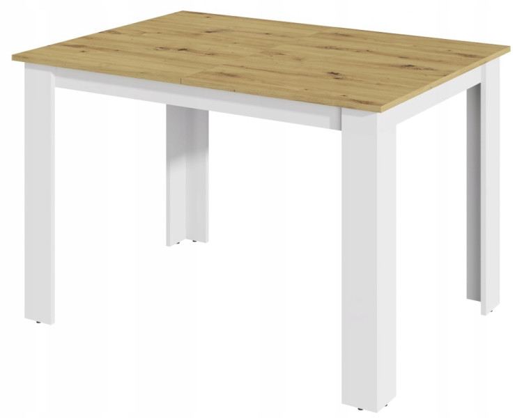 Stół rozkładany KONGO EXT 170X80 dąb artisan biały 223242