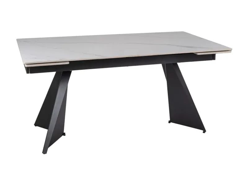 Stół rozkładany LACONI 160(220)x90 ceramiczny biały marmur/ 845556