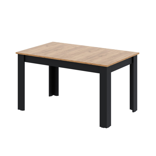 Stół rozkładany LOFT 90x160/225 cm złoty craft - czarne 964335