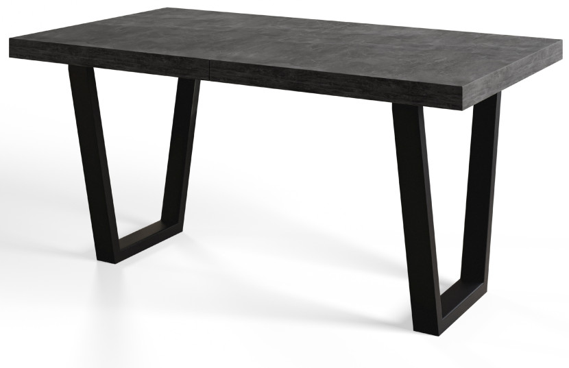 Stół rozkładany LOFT TRAPEZ 140/240X80 Atelier ciemny/czarny 1058034