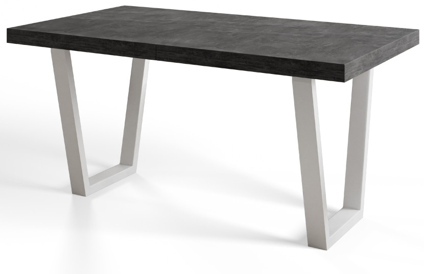 Stół rozkładany LOFT TRAPEZ 160/260X90 Atelier ciemny/biały 1058091