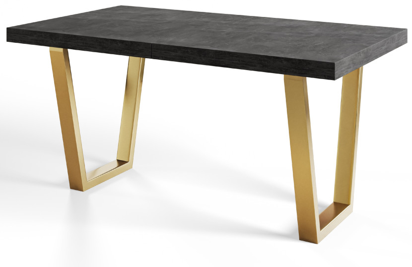 Stół rozkładany LOFT TRAPEZ 160/260X90 Atelier ciemny/złoty 1058211