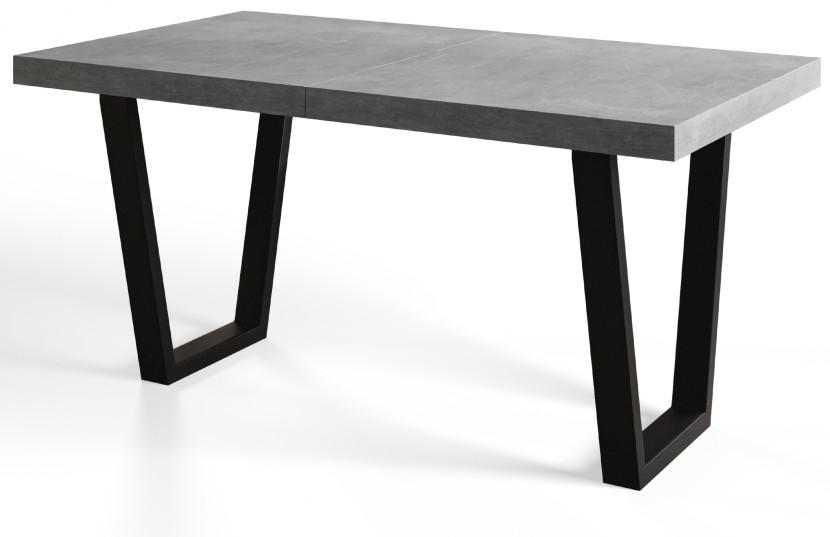 Stół rozkładany LOFT TRAPEZ 160/260X90 Atelier jasny/czarny 1058446