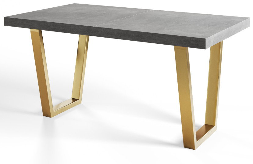Stół rozkładany LOFT TRAPEZ 160/260X90 Atelier jasny/złoty 1058320